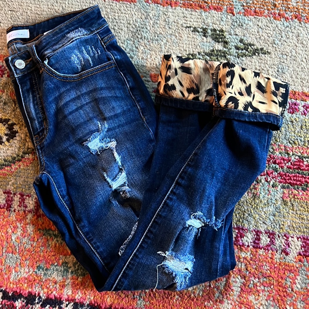 Kancan leopard jeans